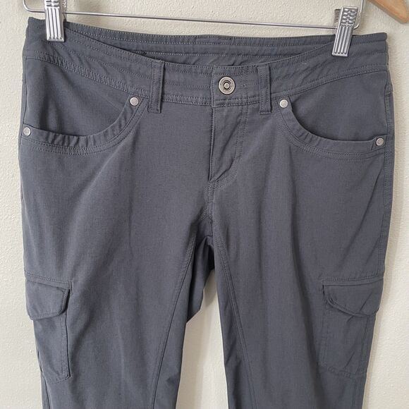 Kuhl Freeflex Roll-Up Pant Womens 4 Dark Grey Hiking Outdoors Activewear UPF - Picture 4 of 16